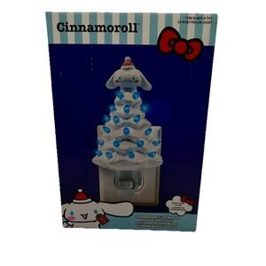 NEW Cinnamoroll Ceramic Christmas Tree with Pink & Blue 6" Light-Up Battery HTF